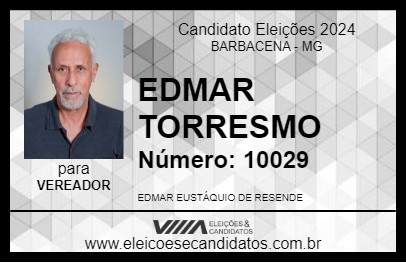 Candidato EDMAR TORRESMO 2024 - BARBACENA - Eleições