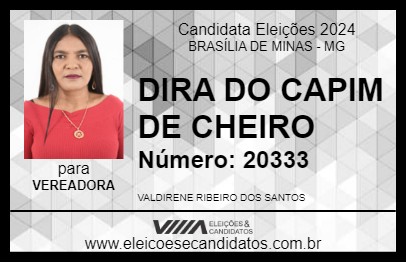 Candidato DIRA DO CAPIM DE CHEIRO 2024 - BRASÍLIA DE MINAS - Eleições