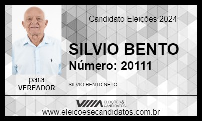 Candidato SILVIO BENTO 2024 - BRASÍLIA DE MINAS - Eleições