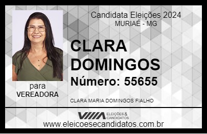 Candidato CLARA DOMINGOS 2024 - MURIAÉ - Eleições