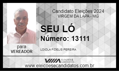 Candidato SEU LÓ 2024 - VIRGEM DA LAPA - Eleições