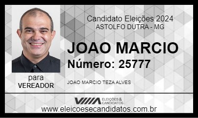 Candidato JOAO MARCIO 2024 - ASTOLFO DUTRA - Eleições