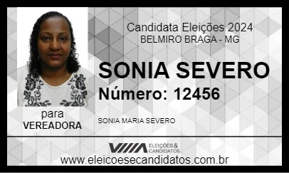 Candidato SONIA SEVERO 2024 - BELMIRO BRAGA - Eleições