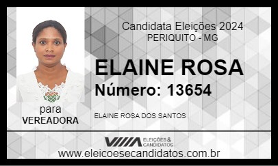 Candidato ELAINE ROSA 2024 - PERIQUITO - Eleições