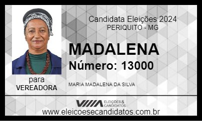 Candidato MADALENA 2024 - PERIQUITO - Eleições