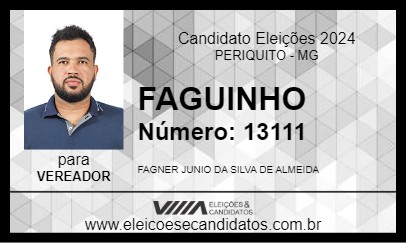 Candidato FAGUINHO 2024 - PERIQUITO - Eleições