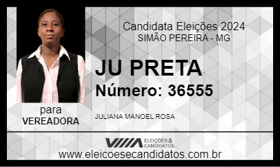 Candidato JU PRETA 2024 - SIMÃO PEREIRA - Eleições