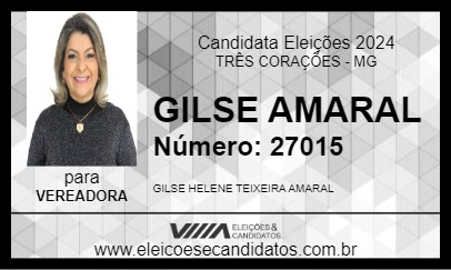 Candidato GILSE AMARAL 2024 - TRÊS CORAÇÕES - Eleições