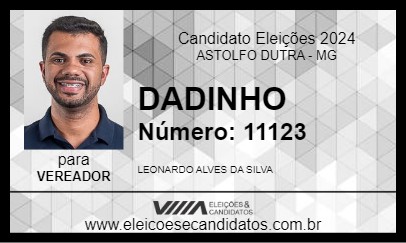 Candidato DADINHO 2024 - ASTOLFO DUTRA - Eleições