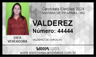 Candidato VALDEREZ 2024 - SANTANA DE PIRAPAMA - Eleições