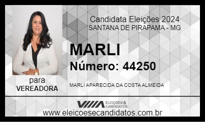 Candidato MARLI 2024 - SANTANA DE PIRAPAMA - Eleições