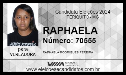 Candidato RAPHAELA  2024 - PERIQUITO - Eleições