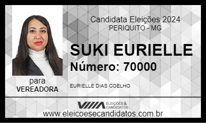 Candidato SUKI EURIELLE 2024 - PERIQUITO - Eleições