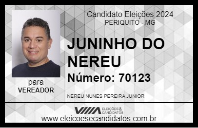 Candidato JUNINHO DO NEREU 2024 - PERIQUITO - Eleições