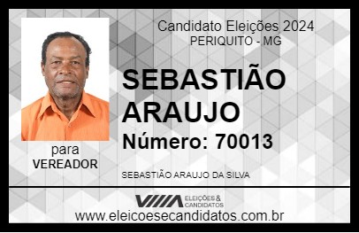 Candidato SEBASTIÃO ARAUJO 2024 - PERIQUITO - Eleições