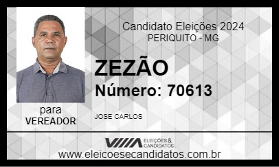 Candidato ZEZÃO 2024 - PERIQUITO - Eleições