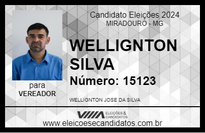 Candidato WELLIGNTON SILVA 2024 - MIRADOURO - Eleições