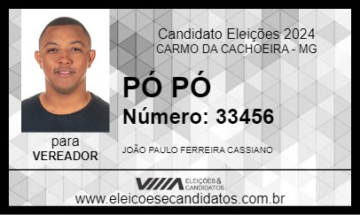 Candidato PÓ PÓ 2024 - CARMO DA CACHOEIRA - Eleições