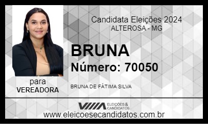 Candidato BRUNA 2024 - ALTEROSA - Eleições