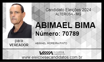 Candidato ABIMAEL BIMA 2024 - ALTEROSA - Eleições