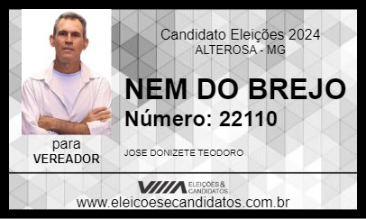 Candidato NEM DO BREJO 2024 - ALTEROSA - Eleições