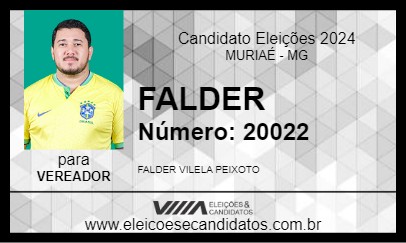 Candidato FALDER 2024 - MURIAÉ - Eleições