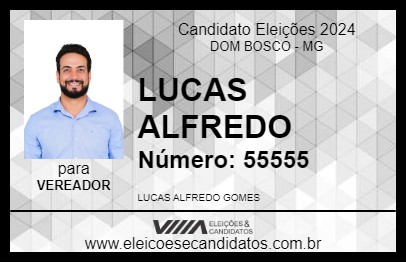 Candidato LUCAS ALFREDO 2024 - DOM BOSCO - Eleições