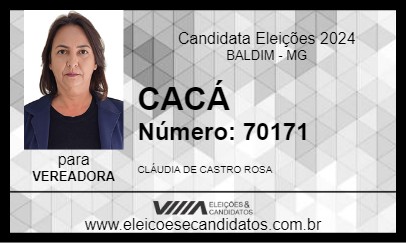 Candidato CACÁ 2024 - BALDIM - Eleições