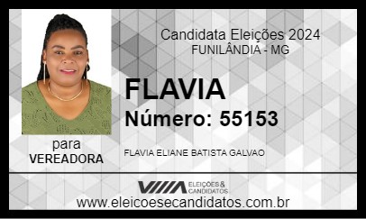 Candidato FLAVIA 2024 - FUNILÂNDIA - Eleições