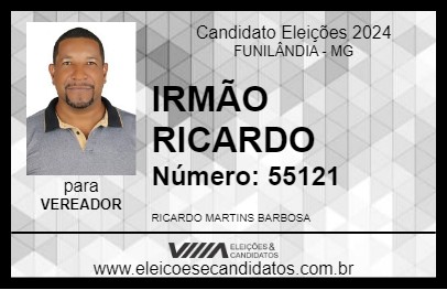 Candidato IRMÃO RICARDO 2024 - FUNILÂNDIA - Eleições