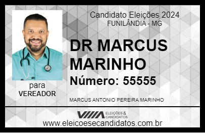 Candidato DR MARCUS MARINHO 2024 - FUNILÂNDIA - Eleições