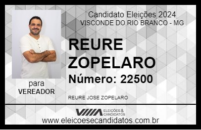 Candidato REURE ZOPELARO 2024 - VISCONDE DO RIO BRANCO - Eleições