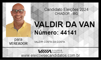 Candidato VALDIR DA VAN 2024 - CHIADOR - Eleições