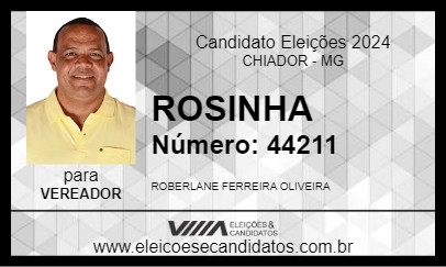 Candidato ROSINHA 2024 - CHIADOR - Eleições