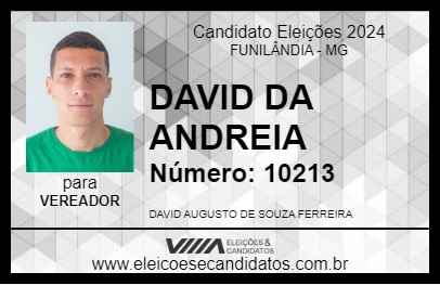 Candidato DAVID DA ANDREIA  2024 - FUNILÂNDIA - Eleições