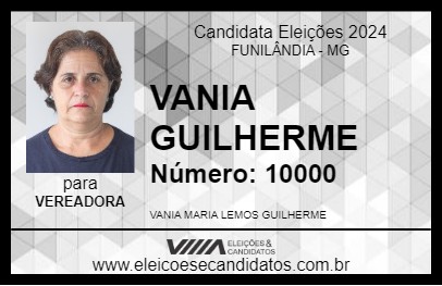 Candidato VANIA GUILHERME 2024 - FUNILÂNDIA - Eleições