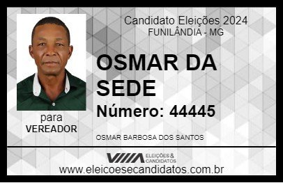 Candidato OSMAR DA SEDE 2024 - FUNILÂNDIA - Eleições