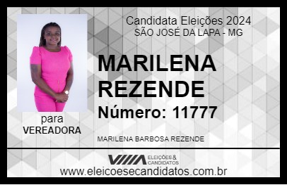 Candidato MARILENA REZENDE 2024 - SÃO JOSÉ DA LAPA - Eleições