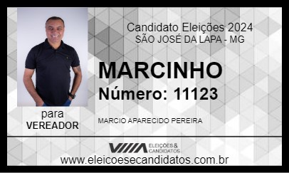 Candidato MARCINHO 2024 - SÃO JOSÉ DA LAPA - Eleições