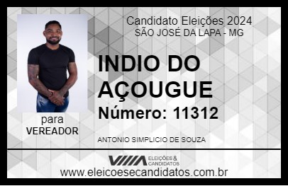 Candidato INDIO DO AÇOUGUE  2024 - SÃO JOSÉ DA LAPA - Eleições