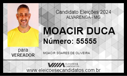 Candidato MOACIR DUCA 2024 - ALVARENGA - Eleições