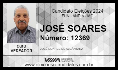 Candidato JOSÉ SOARES 2024 - FUNILÂNDIA - Eleições