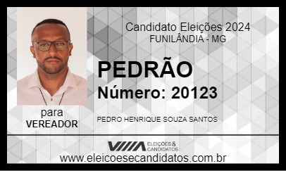 Candidato PEDRÃO 2024 - FUNILÂNDIA - Eleições