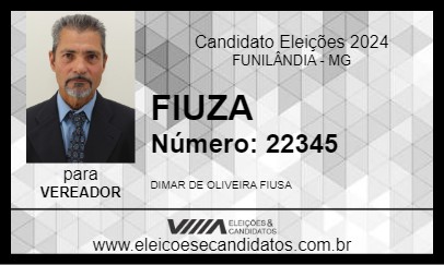 Candidato FIUZA 2024 - FUNILÂNDIA - Eleições