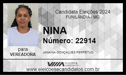 Candidato NINA 2024 - FUNILÂNDIA - Eleições