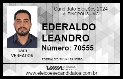 Candidato EDERALDO LEANDRO 2024 - ALPINÓPOLIS - Eleições