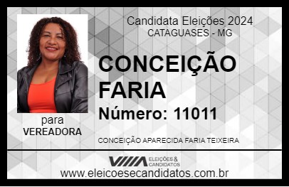 Candidato CONCEIÇÃO FARIA 2024 - CATAGUASES - Eleições