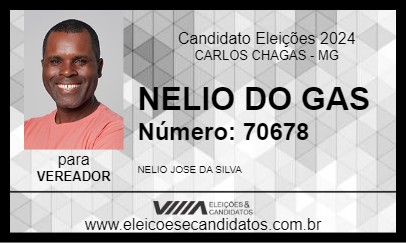 Candidato NELIO DO GAS 2024 - CARLOS CHAGAS - Eleições