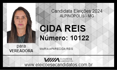 Candidato CIDA REIS 2024 - ALPINÓPOLIS - Eleições