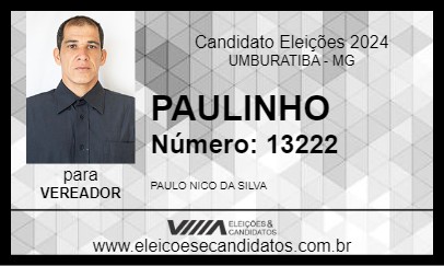 Candidato PAULINHO 2024 - UMBURATIBA - Eleições